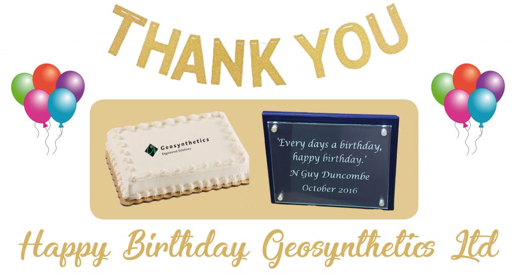 Happy Birthday Geosynthetics Ltd