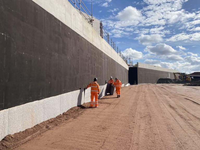 High-performance structural drainage and vibration damping for HS2 Carol Green Underbridge